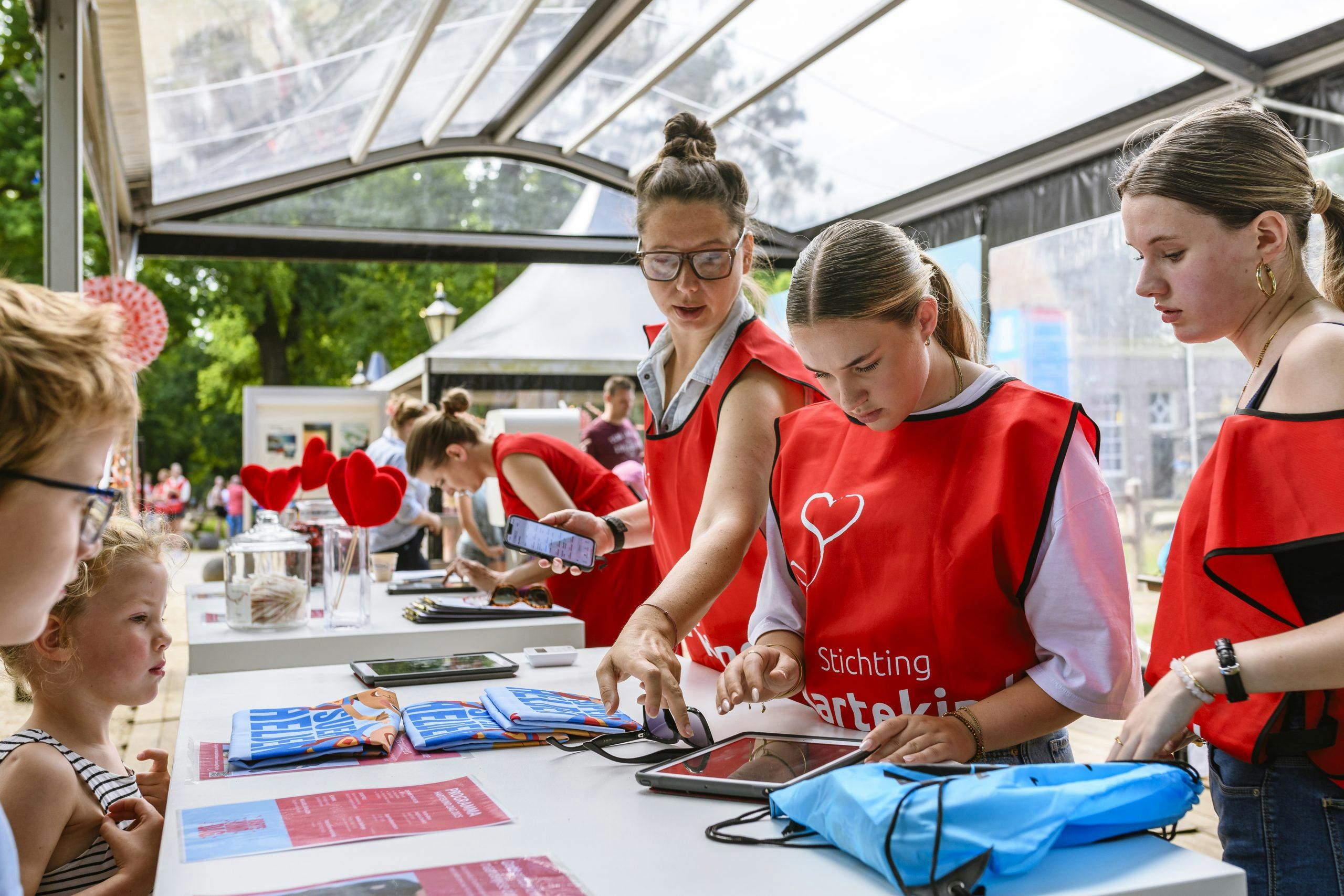 Vrijwilligers op de Hartekind dag 2025