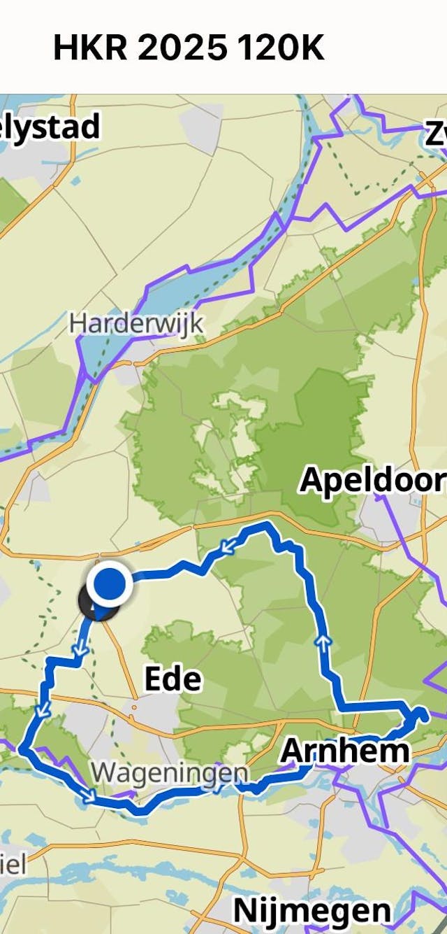 Ride router 120 km